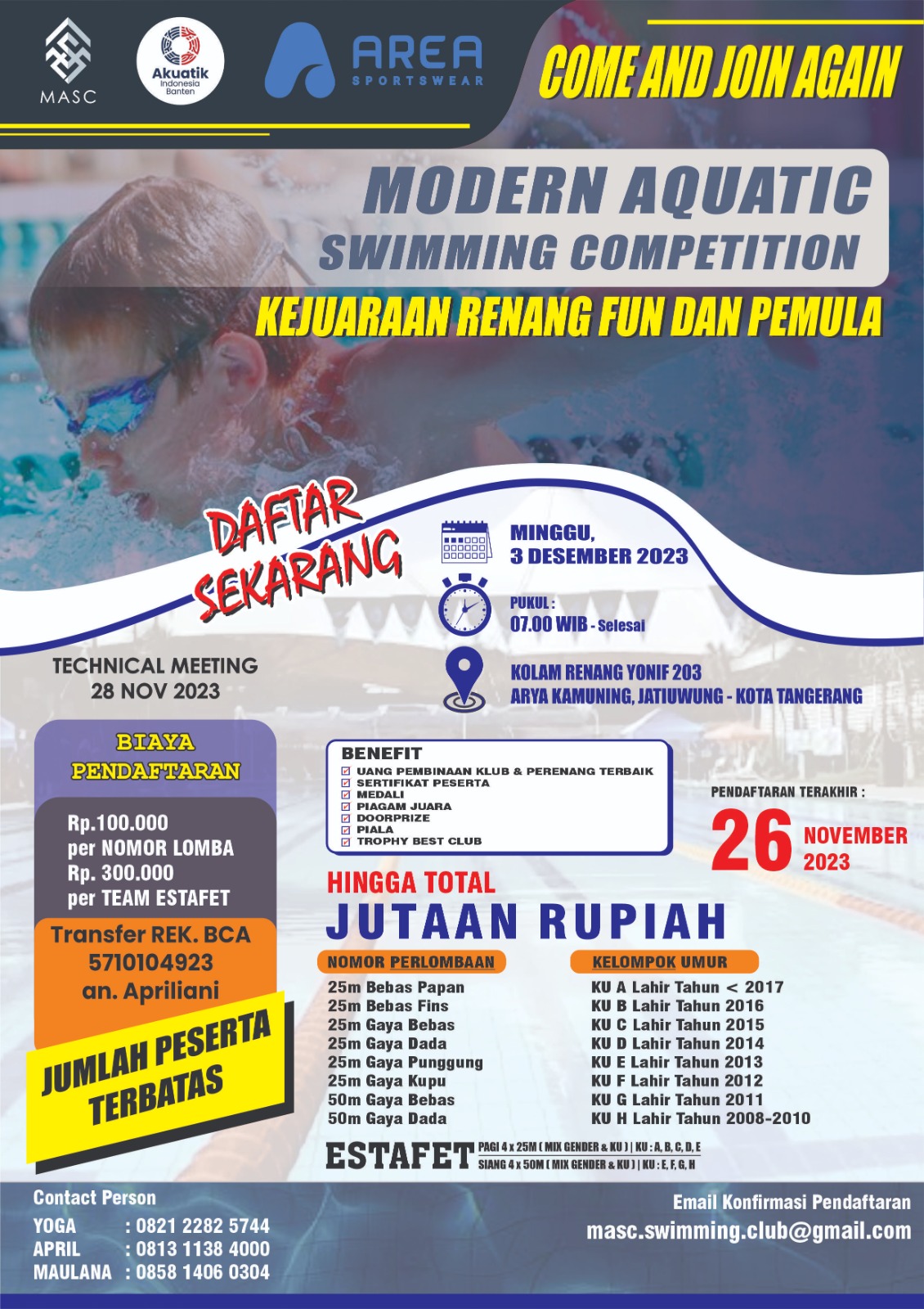 Modern Aquatic Swimming Competition Ft. AREA